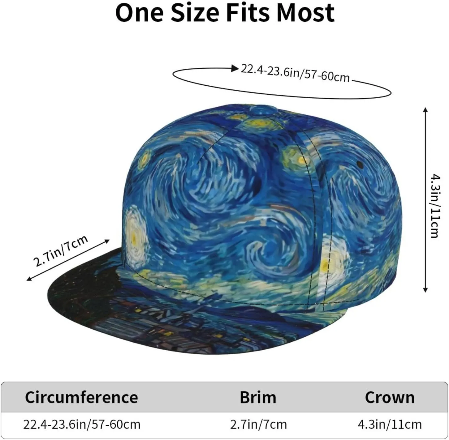 Cartoon Animal Baseball Cap for Men Women Classic Snapback Hip Hop Flat Bill Brim Adjustable Visor Beach Trucker Hat