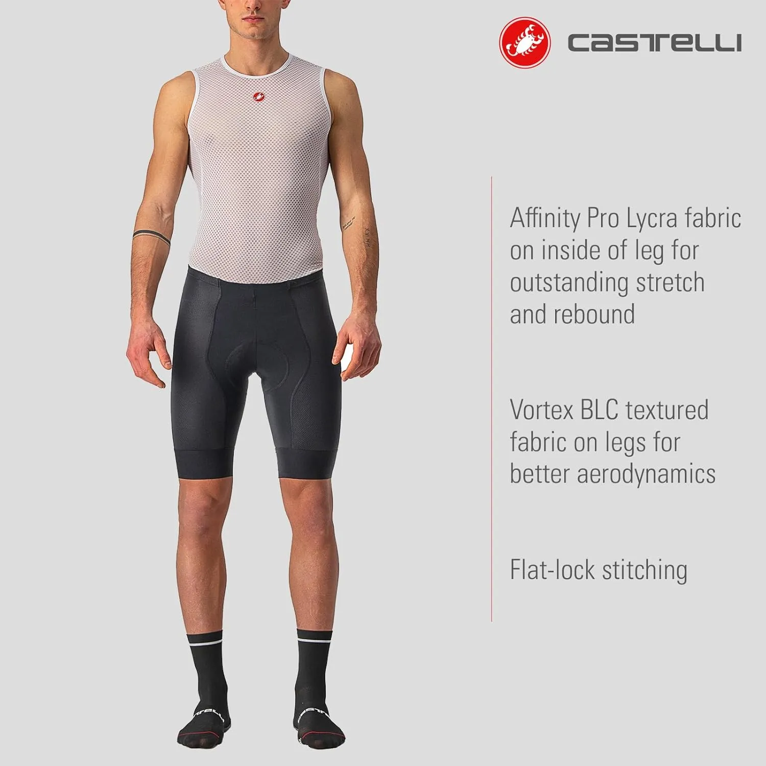 CASTELLI Men's Competizione Short for Road and Gravel Biking l Cycling