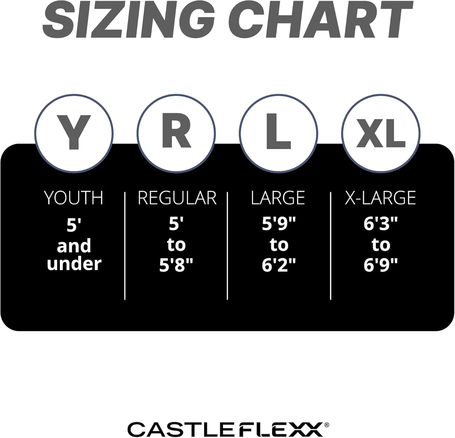 CastleFlexx Sport Mobility and Full Body Strengthening Device |Non-Elastic Stretch Strap with Super-Grip Tactical Silicone Handles for Exercise, Stretching, Therapy & Yoga |Height 5’9”