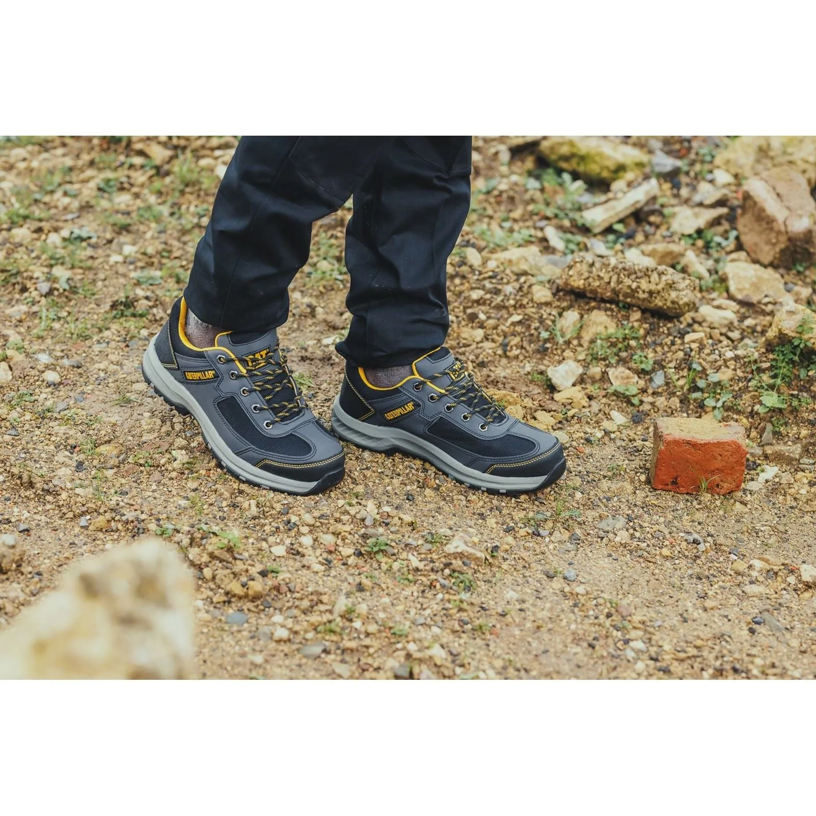 Caterpillar Men's Elmore Safety Trainer in Grey