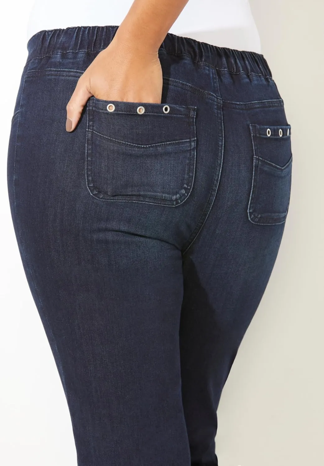 Catherines Women's Plus Size Sparkle Hem Capri