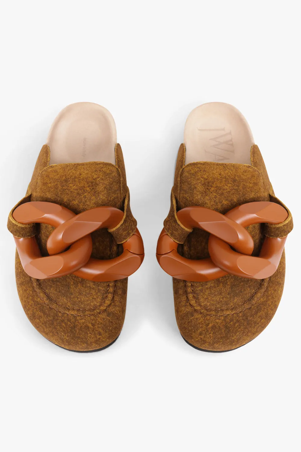 Chain Mule Slip on Loafer | Tan