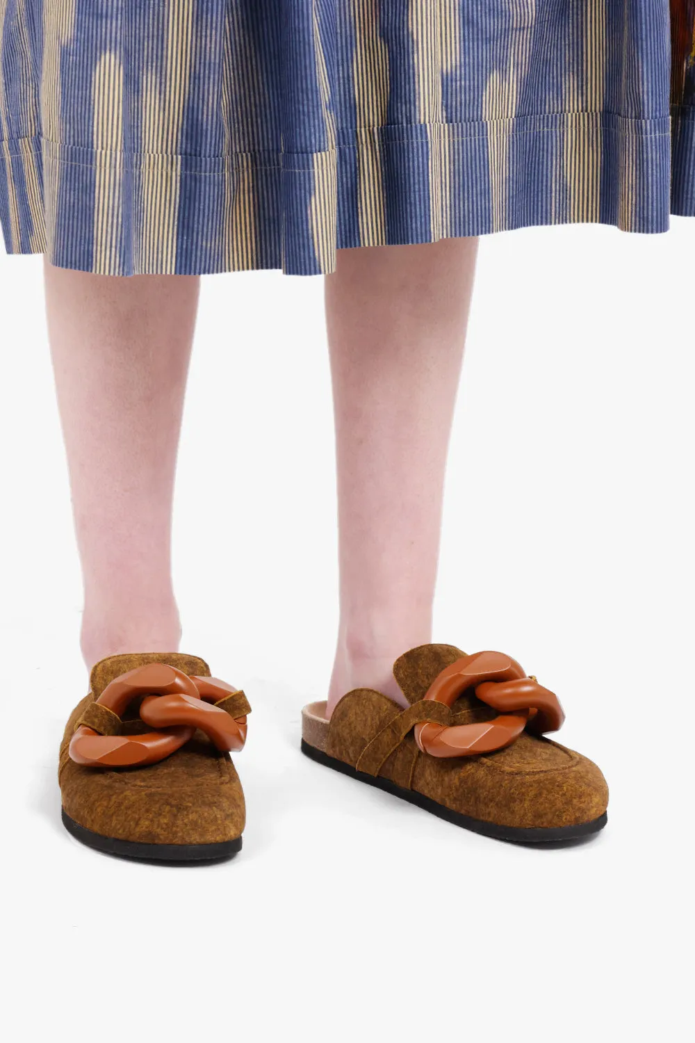 Chain Mule Slip on Loafer | Tan