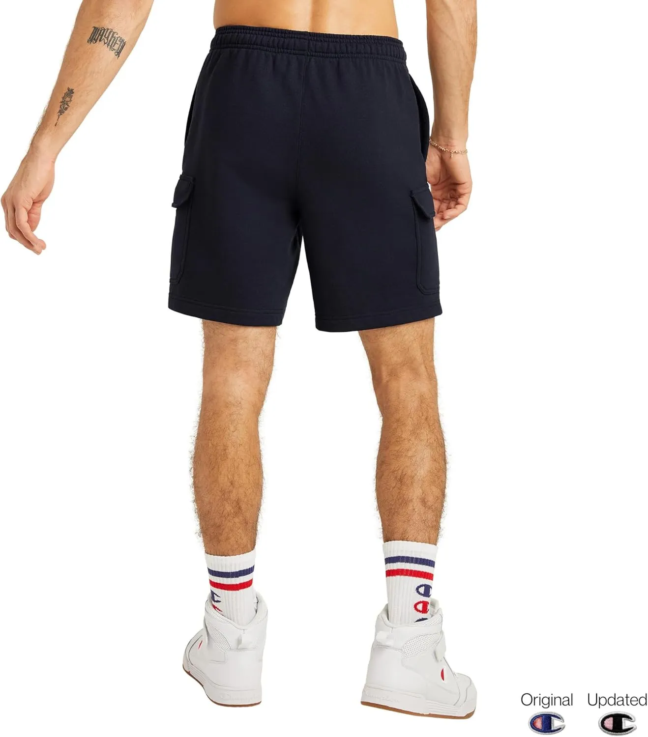 Champion Men's Cargo Shorts, Powerblend, Shorts For Men, Comfortable Cargo Shorts For Men (Reg. Or Big & Tall)