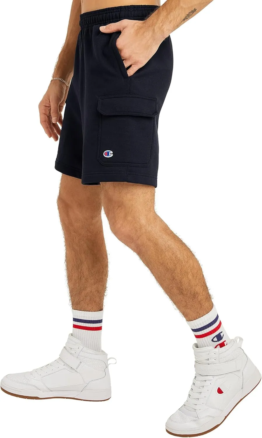 Champion Men's Cargo Shorts, Powerblend, Shorts For Men, Comfortable Cargo Shorts For Men (Reg. Or Big & Tall)