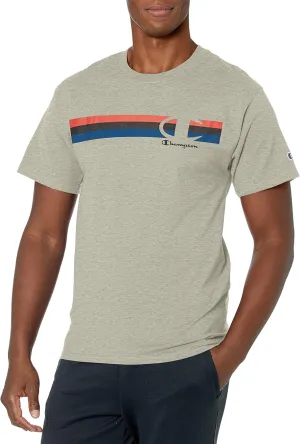 Champion Men's Classic T-Shirt, Stripe C