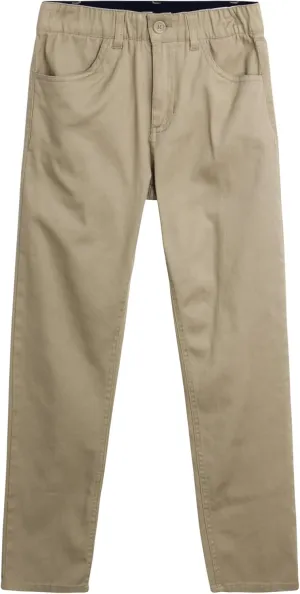 Chaps Boys' Pants - Stretch Twill Flat Front Chino Pants - Casual Pants for Boys (8-20)