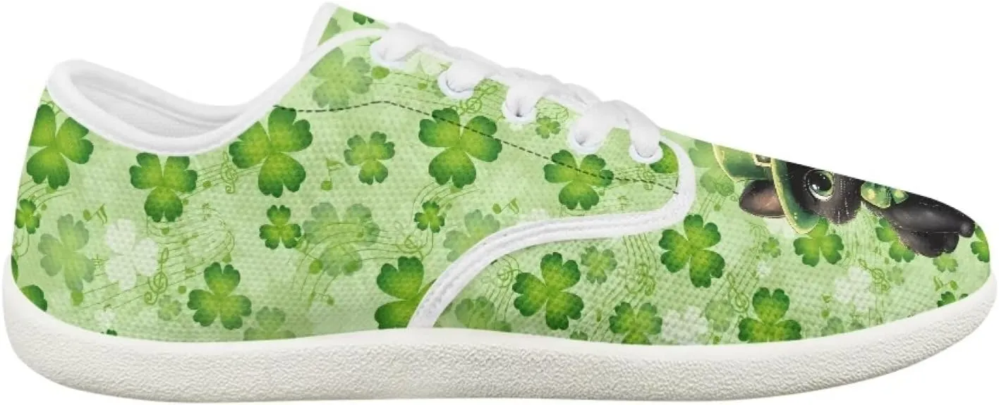 chaqlin Green Leaves Tennis Sneakers Women Wide Non Slip Casual Walking Shoes Comfortable Flat Barefoot Shoes Lace Up Sneaker