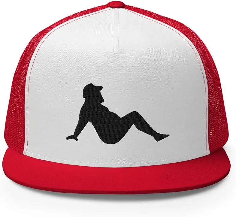 Chubby Fat Thick Guy Embroidered Trucker Hat Cap