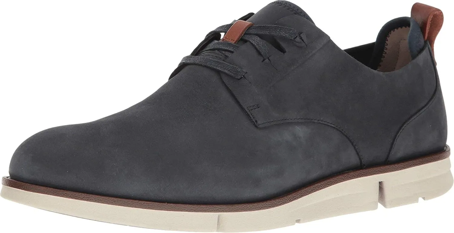 Clarks Men's Trigen Lace Up Sneaker,Navy Nubuck,US 8.5 M