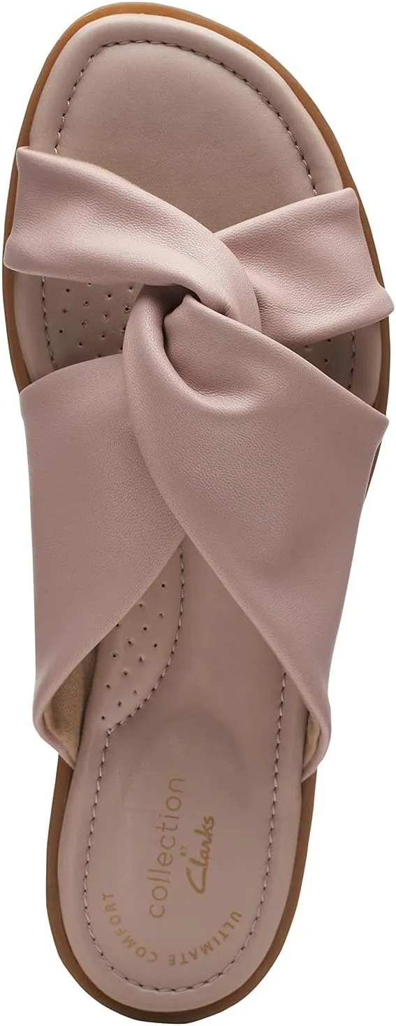 Clarks Women's Reyna Twist Flat Sandal