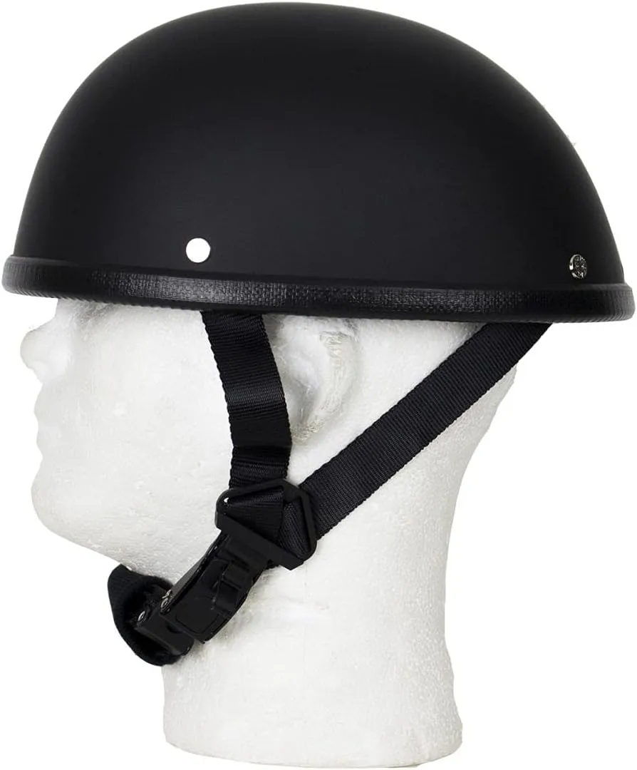 Classic Eagle Style Novelty Skull Cap, Basic Flat Eagle Novelty Cap (Black)