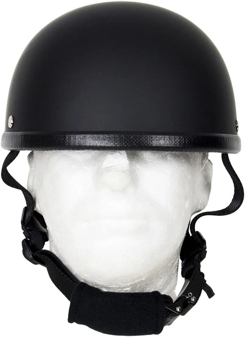 Classic Eagle Style Novelty Skull Cap, Basic Flat Eagle Novelty Cap (Black)