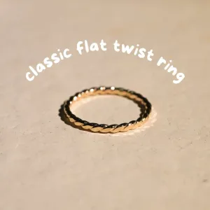 Classic Flat Twist Ring