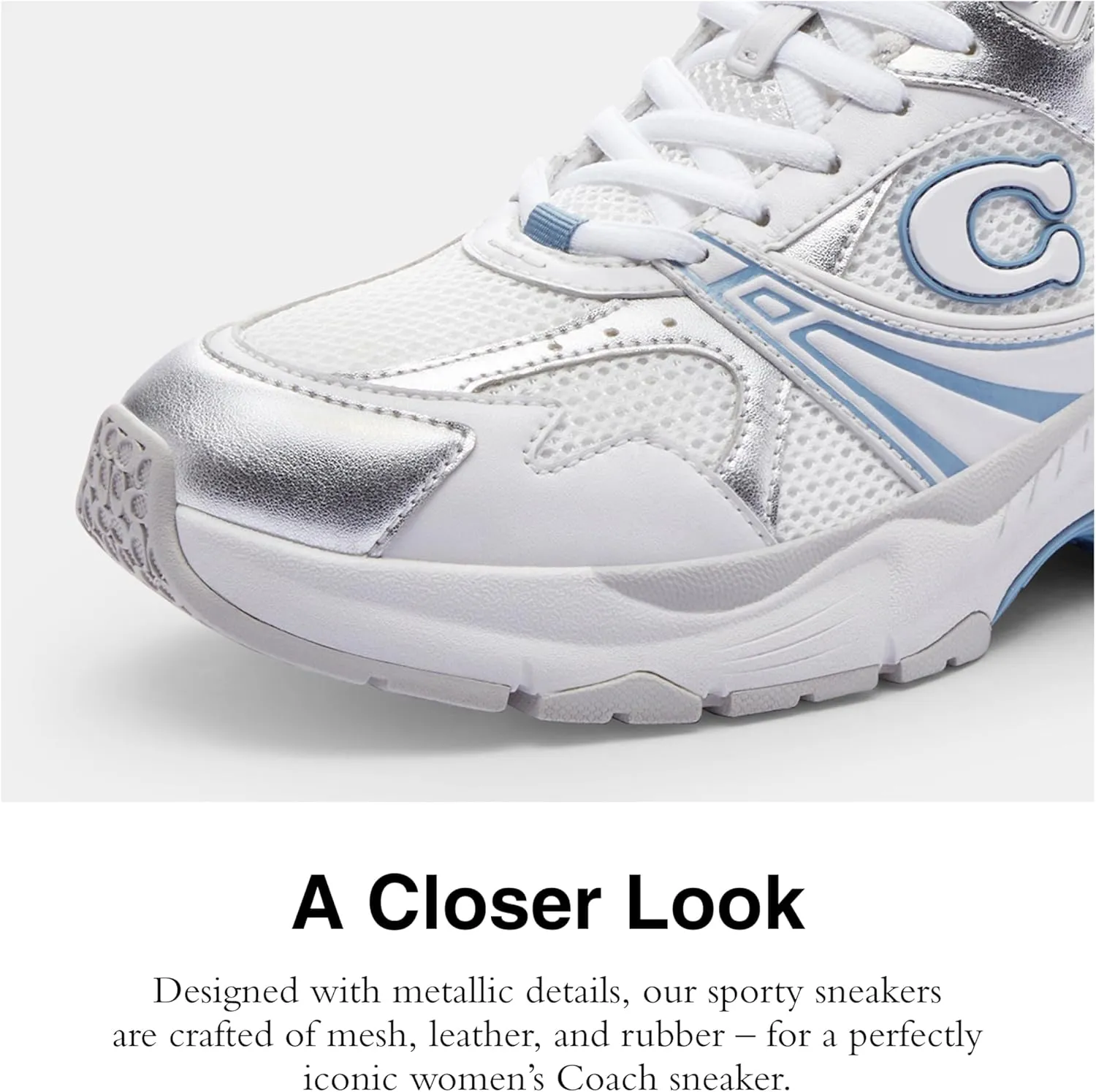 Coach Women's Metallic Mesh Sneaker
