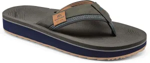 Cobian Men’s Roca Rise Synthetic Leather Strap Flip-Flop Sandals