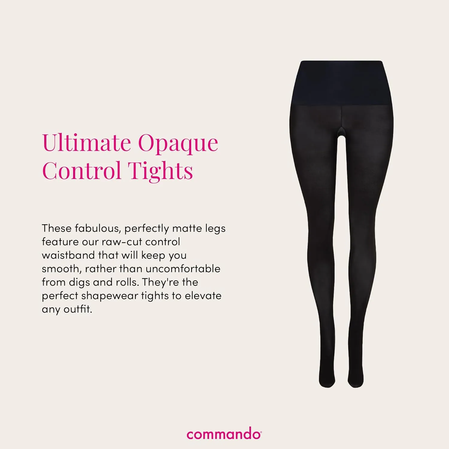 commando - Ultimate Opaque Matte Tights | Smoothing Waistband | Comfortable Hosiery | Women’s Tights for Dresses & Skirts
