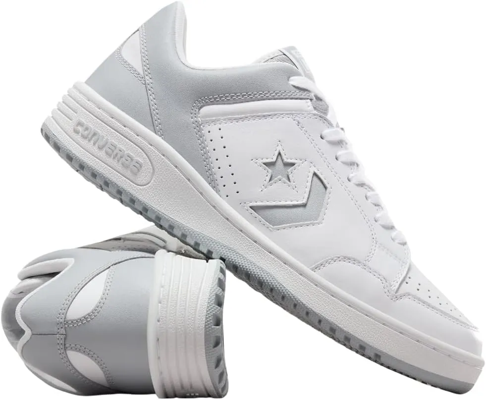 Converse Weapon Classic Shoes OX (White/Wolf Grey/White, US Footwear Size System, Adult, Men, Numeric, Medium, 8)