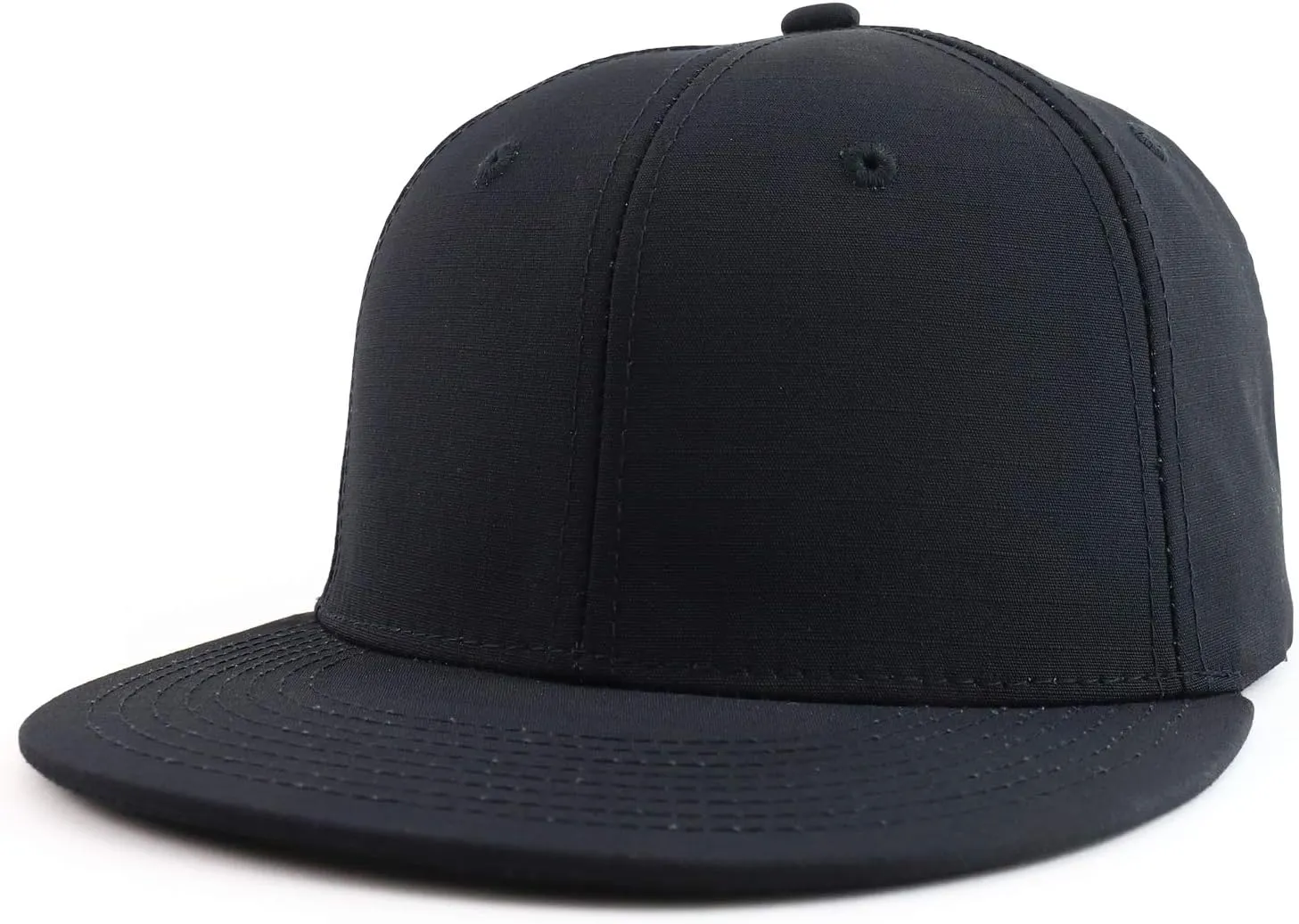 Cotton Ripstop Flatbill High Profile Snapback Baseball Cap
