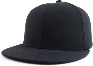 Cotton Ripstop Flatbill High Profile Snapback Baseball Cap