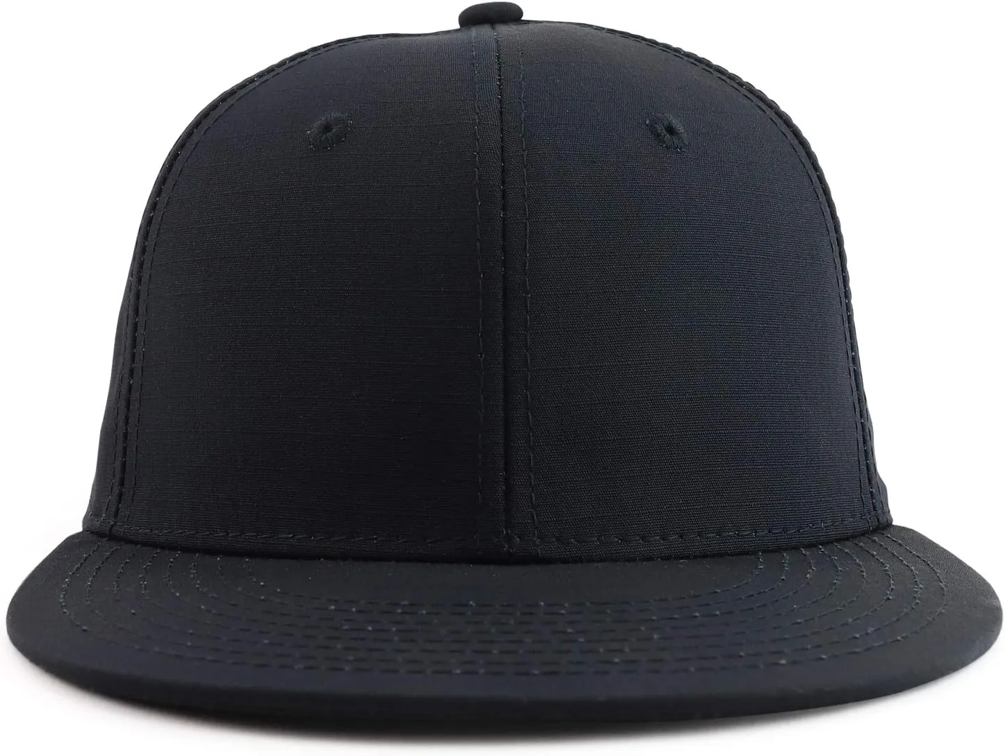 Cotton Ripstop Flatbill High Profile Snapback Baseball Cap