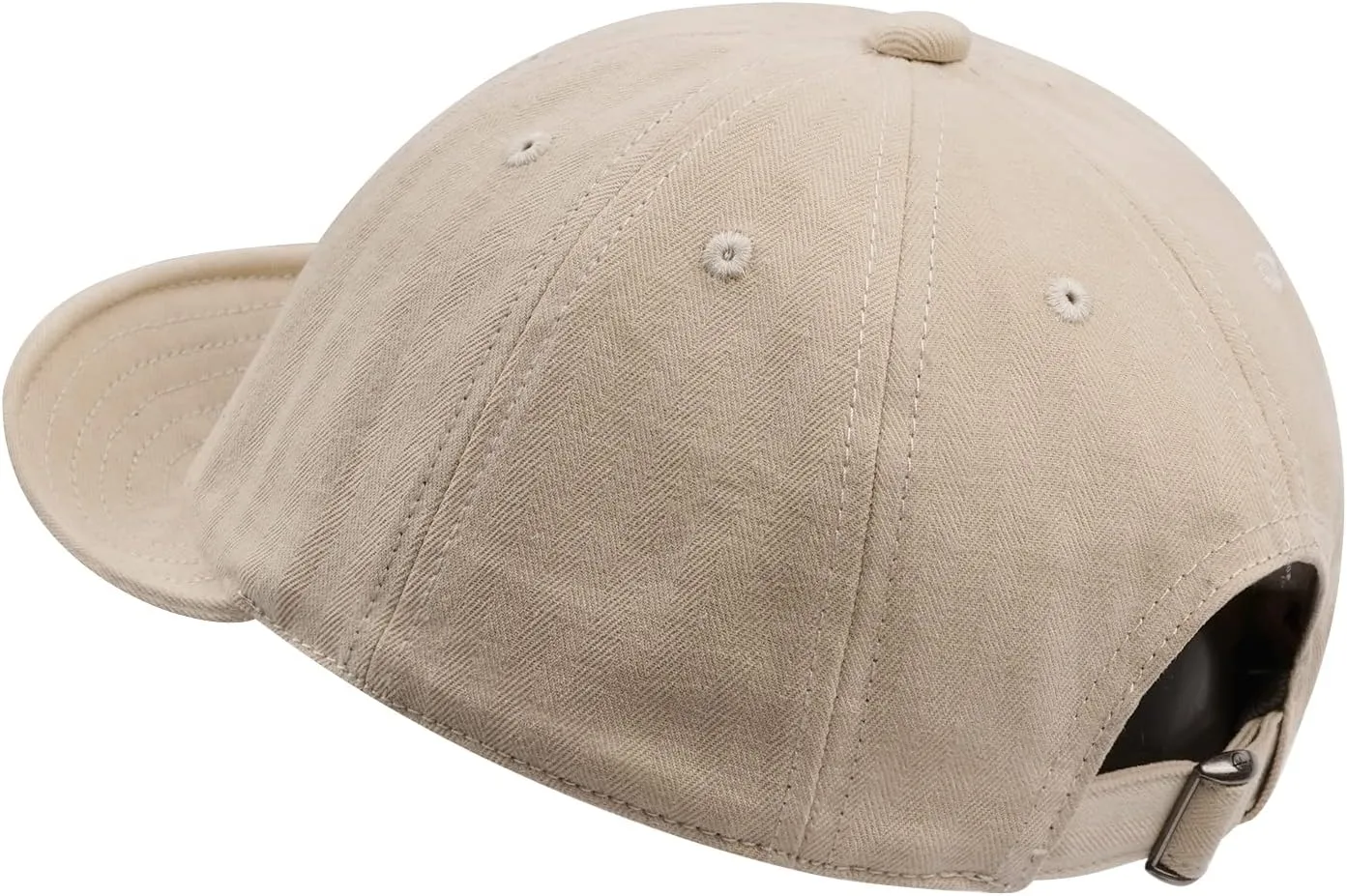 Croogo Short Brim Baseball Cap Low Profile Casual Flat Brimmed Lightweight Hats Cotton Outdoor Adjustable Caps Sun Hat