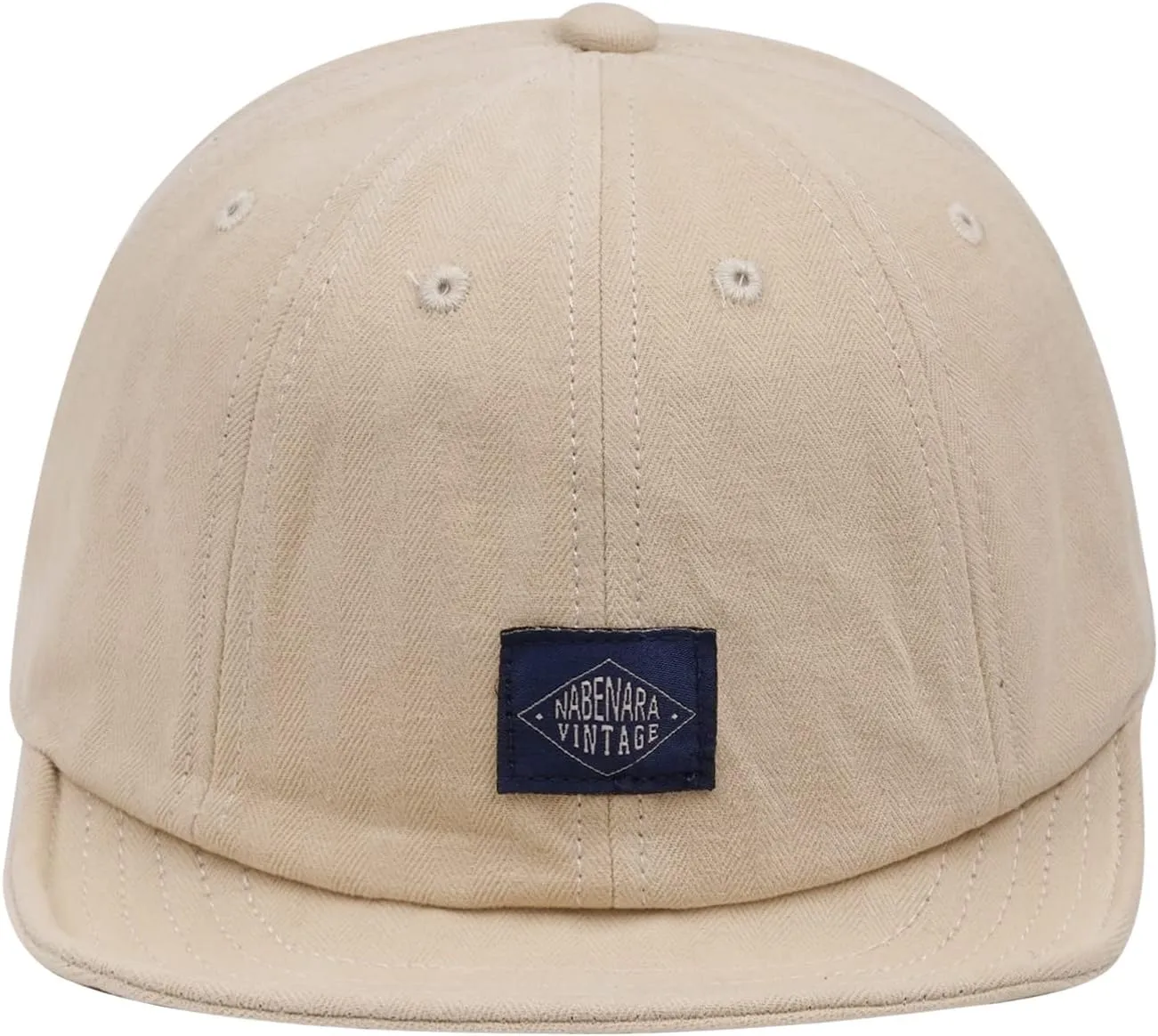 Croogo Short Brim Baseball Cap Low Profile Casual Flat Brimmed Lightweight Hats Cotton Outdoor Adjustable Caps Sun Hat