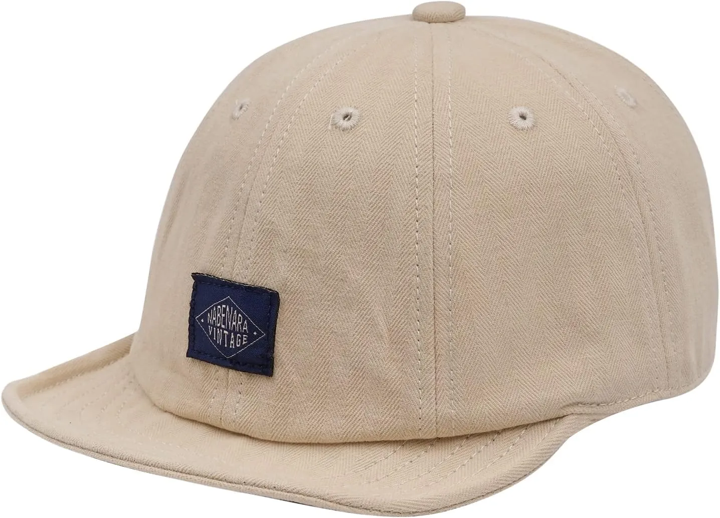Croogo Short Brim Baseball Cap Low Profile Casual Flat Brimmed Lightweight Hats Cotton Outdoor Adjustable Caps Sun Hat