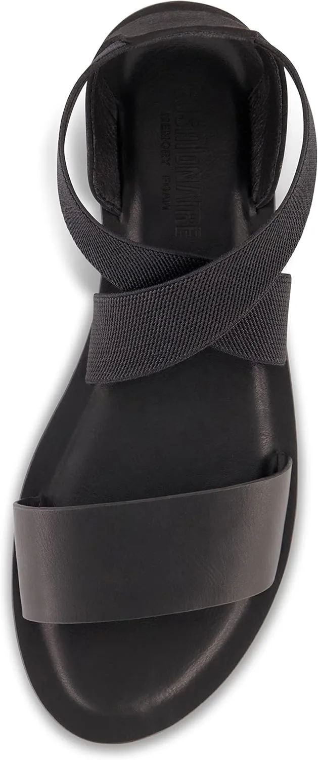 CUSHIONAIRE Women's Chancy stretch gore sandal  Memory Foam and Wide Widths Available