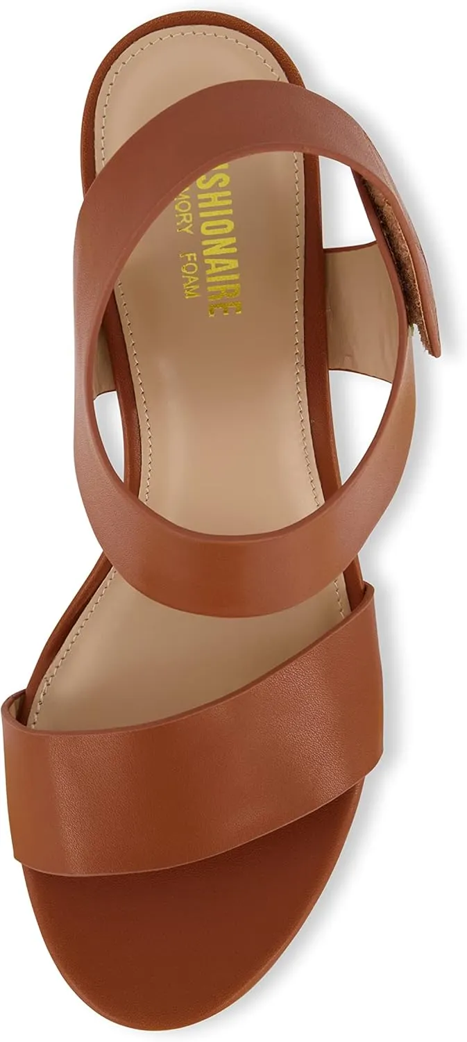 CUSHIONAIRE Women's Talent cut out heel sandal  Memory Foam and Wide Widths Available