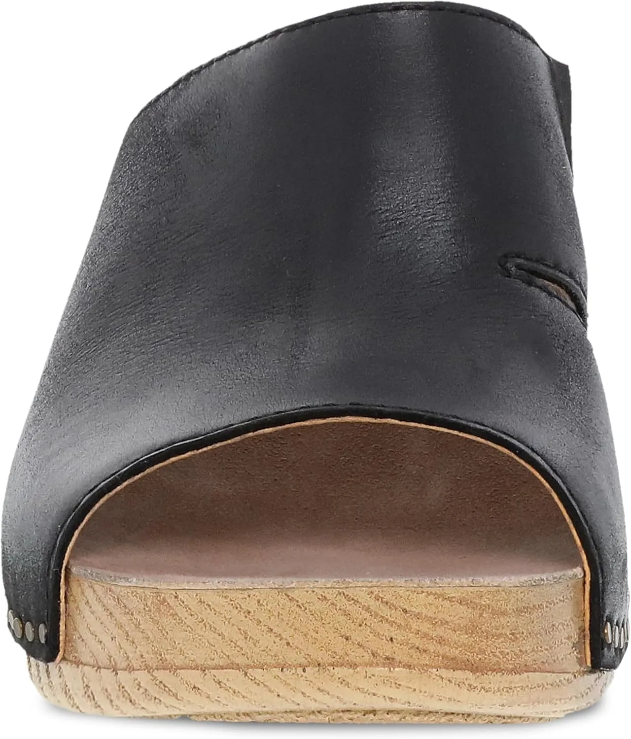 Dansko Tandi Peep Toe Sandal for Women - Soft Leather Treated with Scotchgard for Stain Resistance - Cushioned, Contoured Footbed for All-Day Comfort