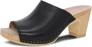 Dansko Tandi Peep Toe Sandal for Women - Soft Leather Treated with Scotchgard for Stain Resistance - Cushioned, Contoured Footbed for All-Day Comfort