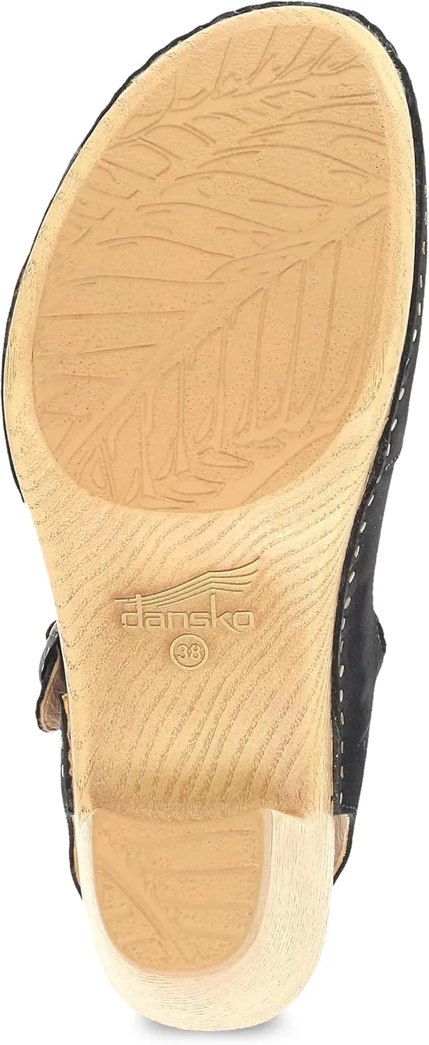 Dansko Taytum Closed-Toe Assymetrical Sandal for Women - Quality Leathers Treated with Scotchgard for Stain Resistance - Cushioned, Contoured Footbed for All-Day Comfort