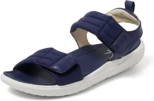 Dearfoams Women's Comfortable Strap Thea Easy on Off Cushioned Lightweight Walking Shoe Sandal Flat