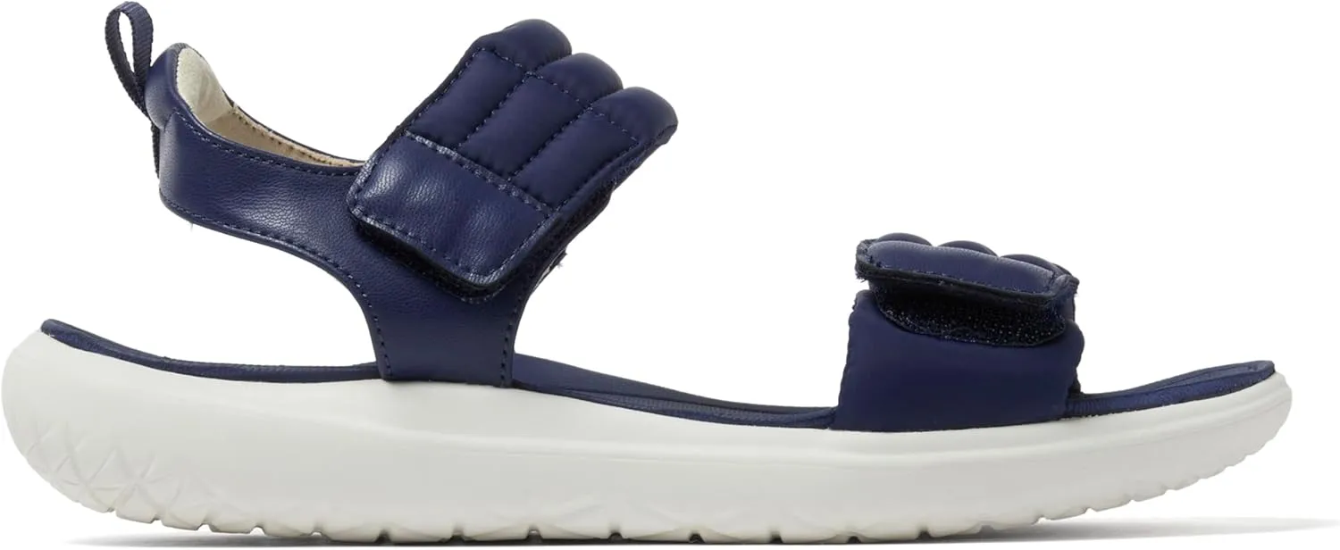 Dearfoams Women's Comfortable Strap Thea Easy on Off Cushioned Lightweight Walking Shoe Sandal Flat