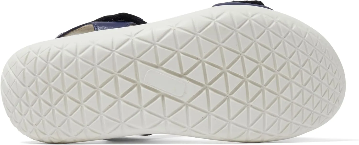 Dearfoams Women's Comfortable Strap Thea Easy on Off Cushioned Lightweight Walking Shoe Sandal Flat