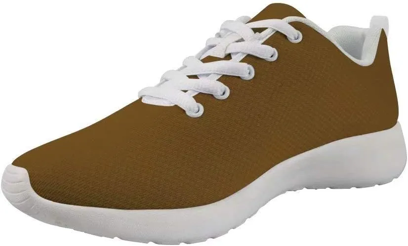 Dellukee Fashion Shoes for Women Men White Bottom Lace Up Casual Non Slip Wide Width Sneakers
