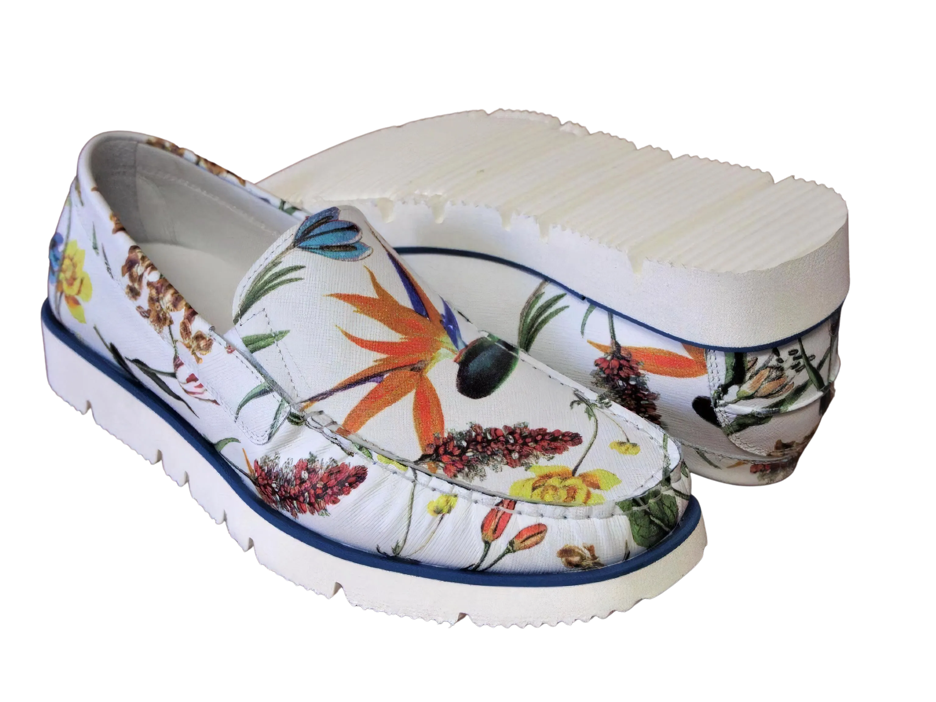 DI CHENZO Men's 4152 Kyoto White Leather Loafer