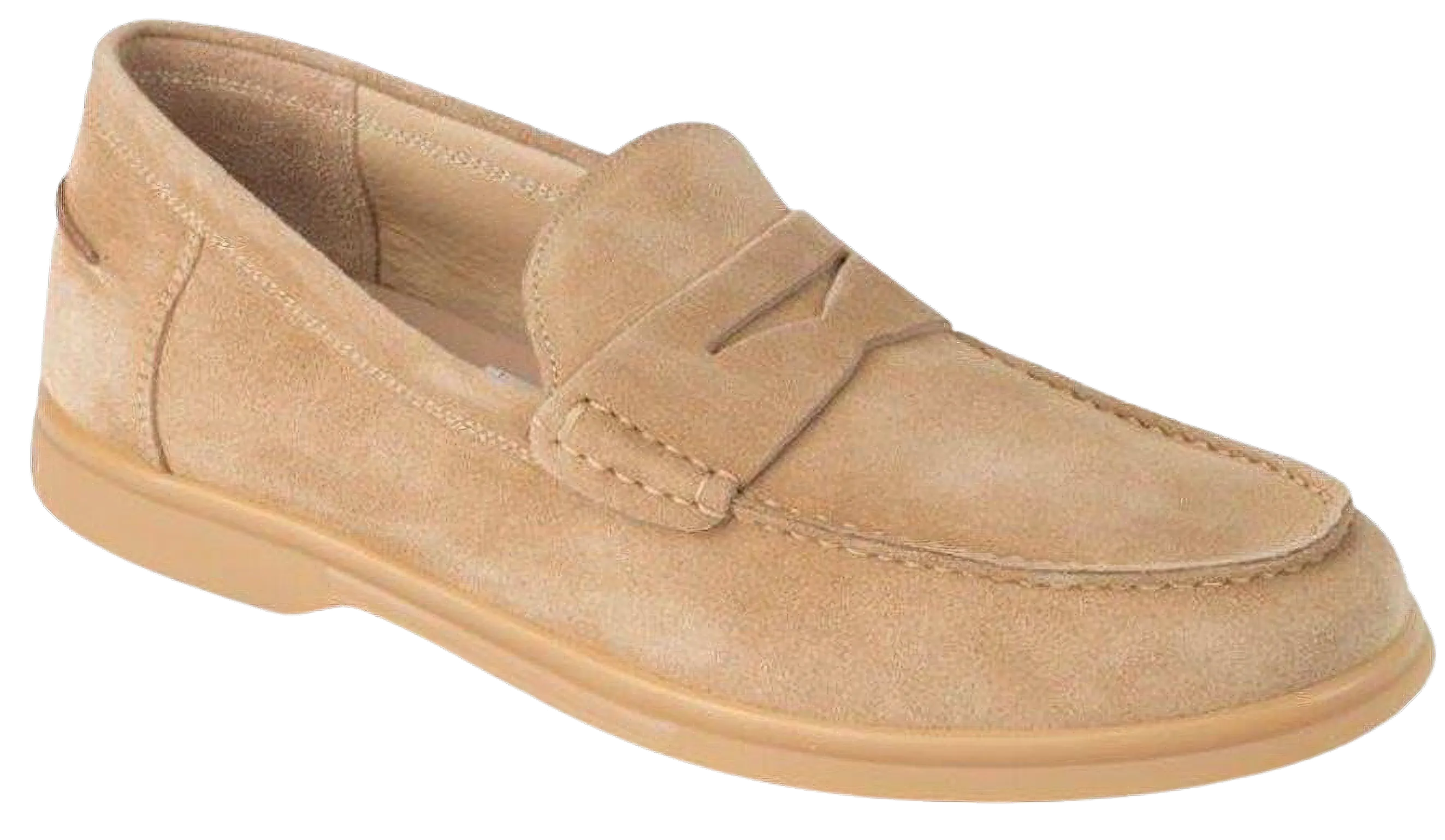 DI CHENZO Men's 5051 Beige Leather Loafer