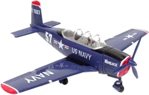 Die Cast Plane 1:48 for T-34 Trainer Classic Metal Die Cast Alloy Finished Simulation Aircraft Passenger Model Finished Metal Airplane