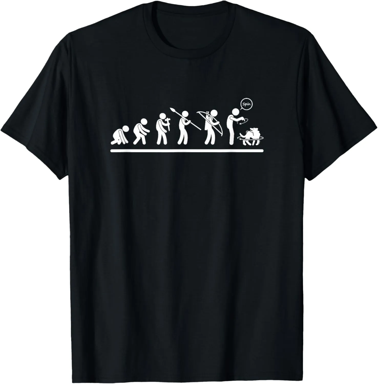 Dog Lover Evolution Man Funny Dog Trainer T-Shirt