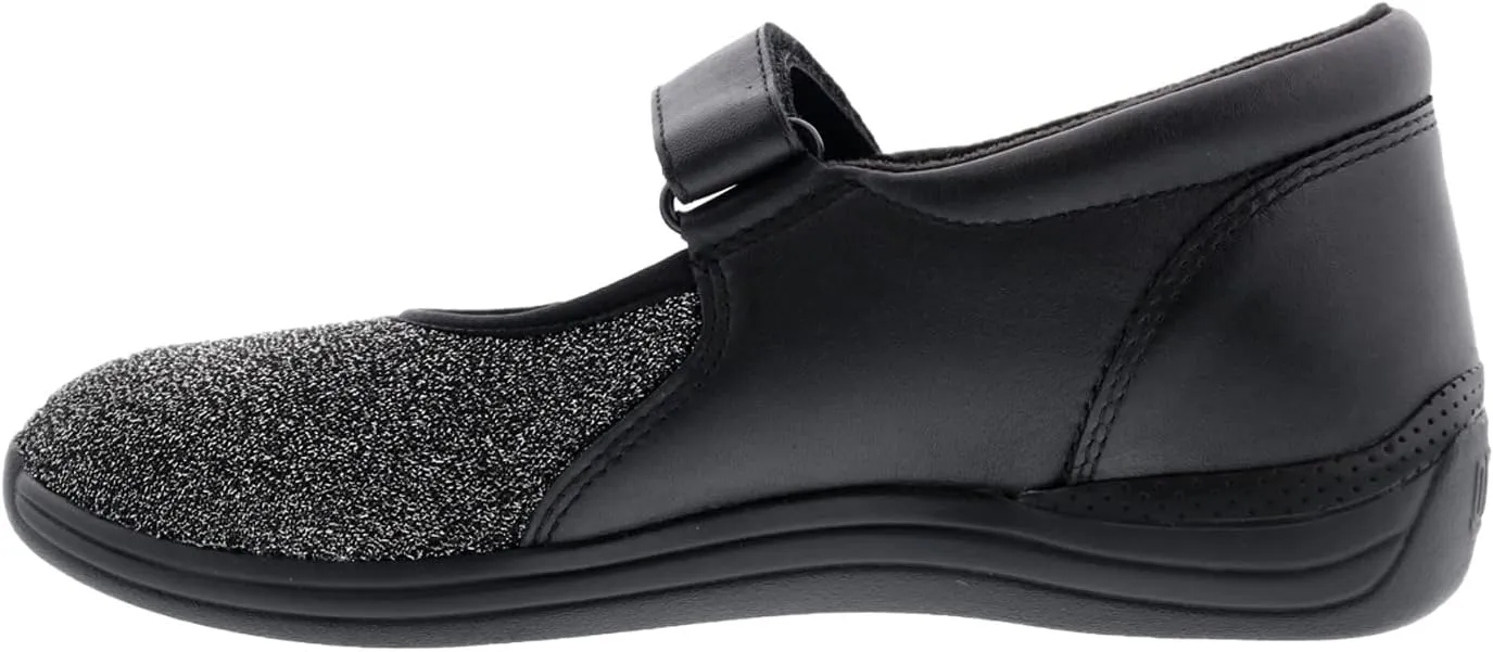 Drew Women's Magnolia Comfortable Slip-Resistant Mary Jane Adjustable Strap Flat with Arch Support
