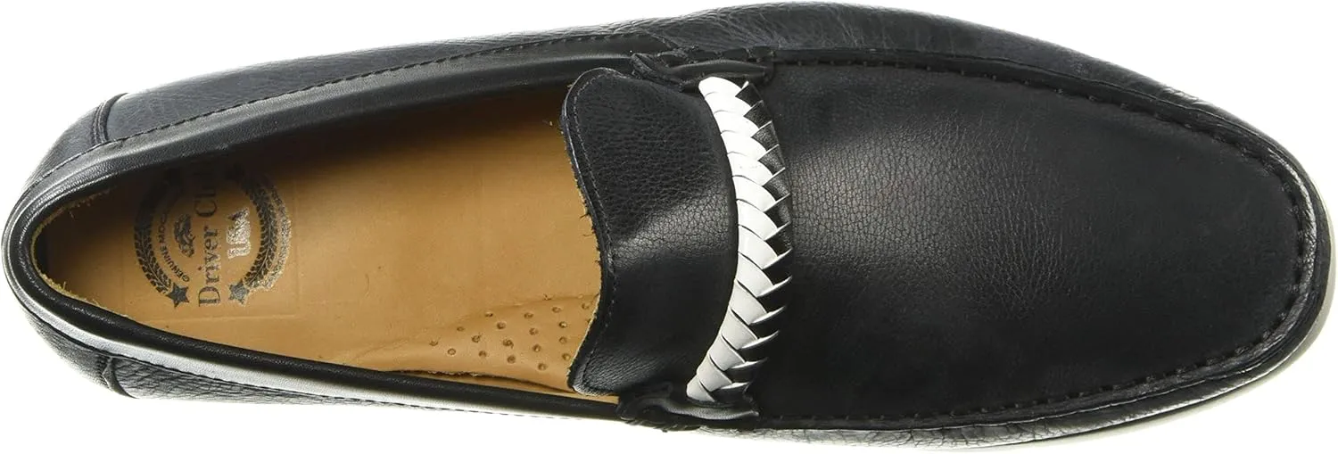 Driver Club USA Men's Leather Eva Lightweight Technology Slip on Braid Detail Loafer