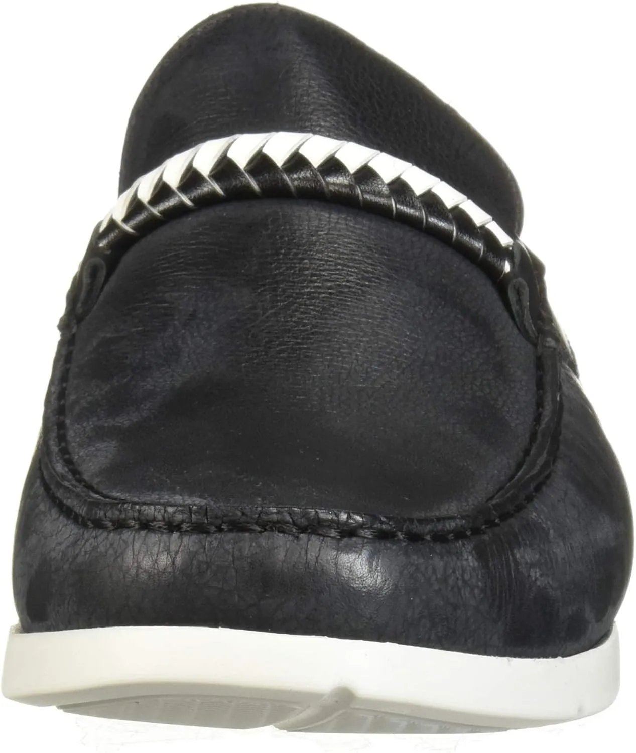 Driver Club USA Men's Leather Eva Lightweight Technology Slip on Braid Detail Loafer