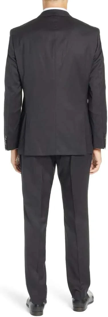 DTI Men's Classic Fit 2 Button Classic Fit Business Suit Two Piece Blazer Pant
