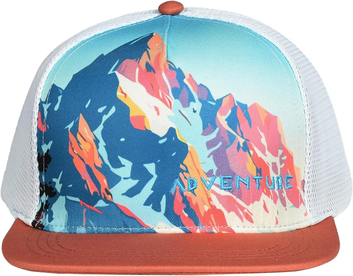 EDTREK Adventure Snapback Hat - Surf Hat - Beach Hat - Hiking Trucker Hat - Flying High Hat