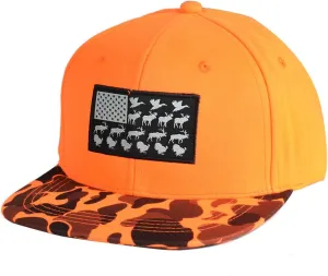 EDTREK Performance Outdoorsman Snapback Truck Hat with Flat Brim - Unique Animal Embroidery