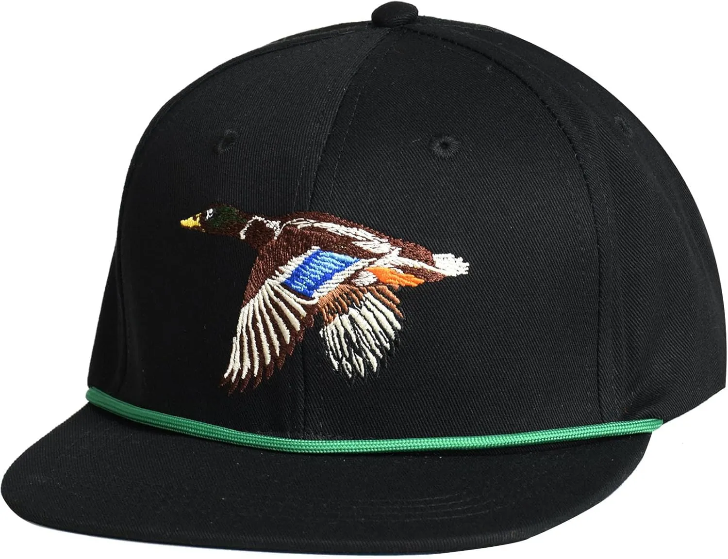 EDTREK Performance Outdoorsman Snapback Truck Hat with Flat Brim - Unique Animal Embroidery