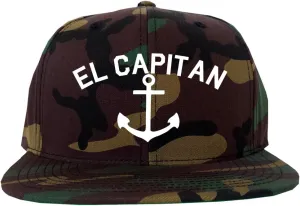 El Capitan Anchor Captain Mens Snapback Hat