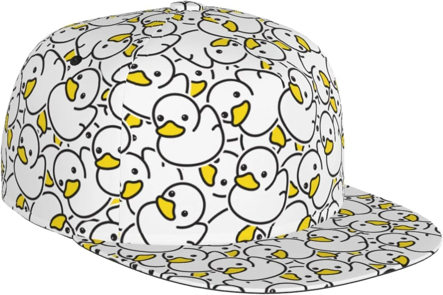 Fashion Snapback Hat for Men Women,Hip Hop Style Funny Flat Bill Hats Adjustable Baseball Cap Trucker Hat